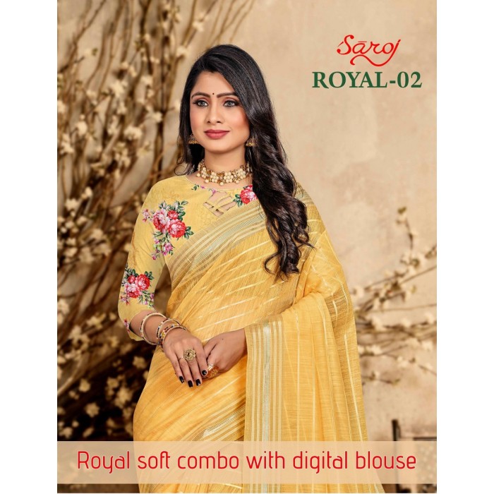 Saroj Royal Vol 2 Soft Cotton Linen Sarees